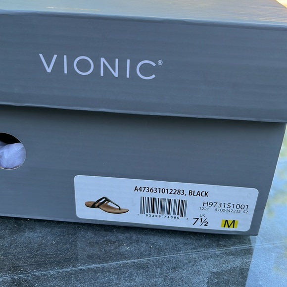 Vionic Elvia, new women’s adjustable, slip on orthotic sandals, black 7.5. 38.5 - Picture 2 of 6
